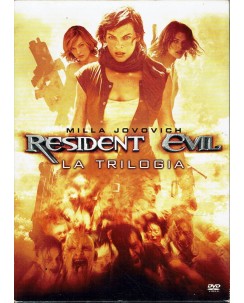 DVD Resident Evil con Milla Jovovich Trilogia ITA USATO B38
