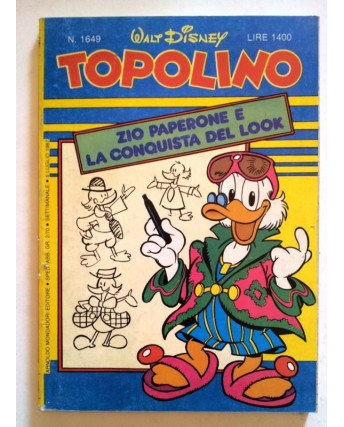 Topolino n.1649 * 5 luglio 1987 * Walt Disney - Mondadori