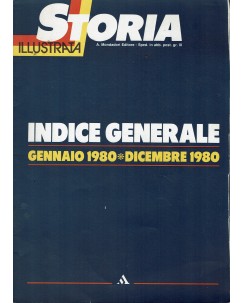 Storia Illustrata indice gennaio dicembre 1980 FF15