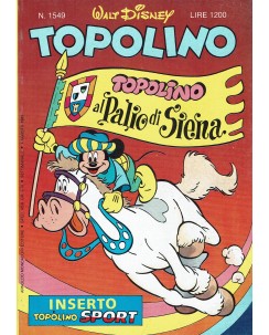 Topolino n.1549 4 agosto 1985 ed. Walt Disney Mondadori
