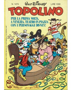 Topolino n.1474 26 febbraio 1984 ed. Walt Disney Mondadori