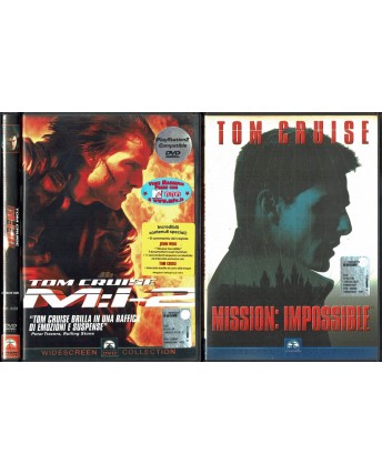 DVD Mission Impossible 1 2 e 3 con Tom Cruise 3 film ITA USATO B07