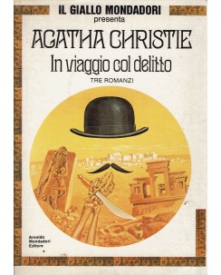 Agatha Christie : In viaggio col delitto 3 romanzi ed. Mondadori A07