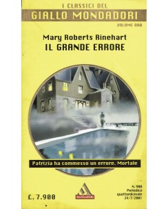 Giallo Mondadori 900 Oro Rinehart : Il grande errore ed. Mondadori A07