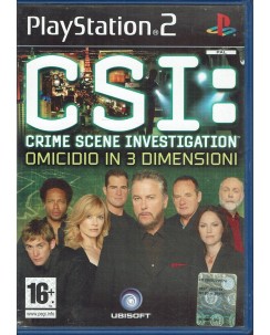 Videogioco Playstation 2 CSI Crime Scene Investigation ITA usato libretto B03