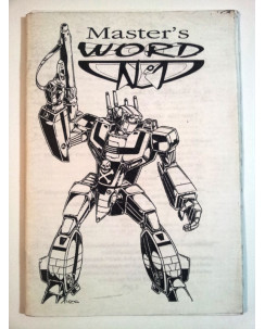 Master's Word n. 1 * Fanzine Uomo Ragno, D&D, Robotech, Dragonlance, Splatter