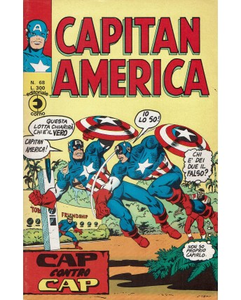 Capitan America n. 68 Cap contro Cap ed. Corno 