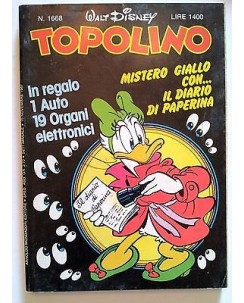 Topolino n.1668 * 15 novembre 1987 * Walt Disney - Mondadori