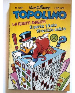 Topolino n.1669 * 22 novembre 1987 * Walt Disney - Mondadori