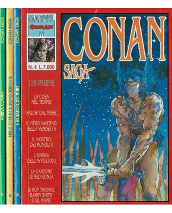 Conan Saga SERIE COMPLETA 4 VOLUMI ed. Comic Art BO02