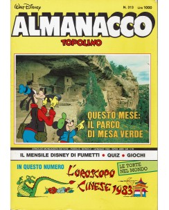 Almanacco Topolino n.313 gennaio 1983 ed. Mondadori FU14