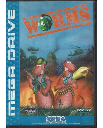 Videogioco SEGA MEGA DRIVE Worms ORIGINALE libretto B10