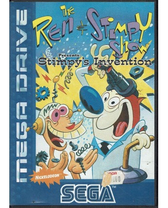 Videogioco SEGA MEGA DRIVE the Ren Stimpy Show ORIGINALE libretto poster B10