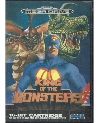 Videogioco SEGA MEGA DRIVE King of the Monsters ORIGINALE NO libretto B10