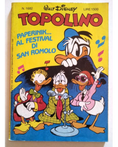 Topolino n.1682 * 21 febbraio 1988 * Walt Disney - Mondadori