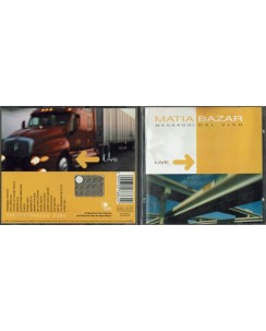 CD Matia Bazar Messaggi Dal Vivo Live Sony Music 2002 17 tracce B48