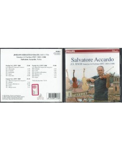 CD Salvatore Accardo Bach Sonatas e Partitas BWV 1004-1006 Ermitage 1996 B48