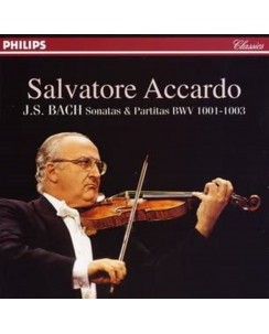 CD Salvatore Accardo J. S. Bach Sonatas e Partitas BWM 1001-1003 Ermitage 96 B13