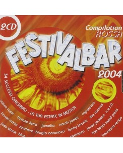 CD Festivalbar Compilation Rossa 2004 2 CD Universal 2004 34 tracce B27