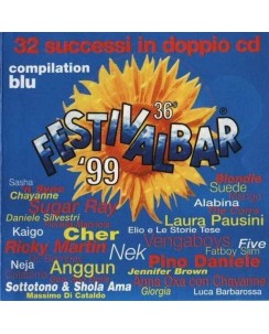 CD Festivalbar Blu 1999 2 CD Sony  36 tracce B27
