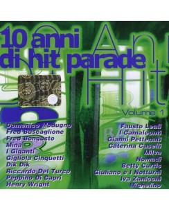 CD 10 anni di Hit Parade volume 1 Warner 1999 20 tracce B41