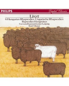 CD Kurt Masur Liszt Ungarische Rhapsodien 1-6 Philips 1986 B41