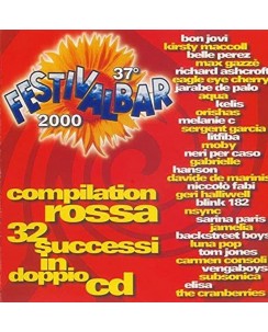 CD Festivalbar 2000 Compilation Rossa 2 CD EMI 32 tracce B41