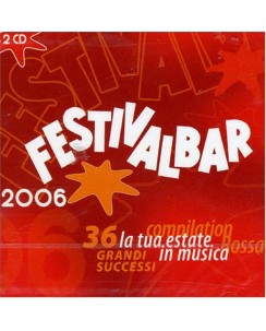 CD Festivalbar 2006 Compilation Rossa 2 CD EMI 36 tracce B41