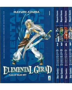 Elemental GeraD Flag blue Sky 1/5 serie COMPLETA di Azuma ed. Star Comics SC02