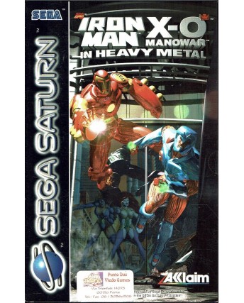 Videogioco SEGA SATURN  Iron Man X-O in heavy metal ORIGINALE libretto B09