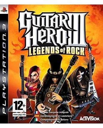 Videogioco Playstation 3 Guitar Hero III Legends of Rock 12 PAL ITA libretto B09
