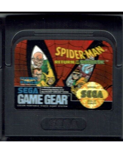 Videogioco GAME GEAR Sega Spider-Man return Sinister no BOX no libretto Jap B15