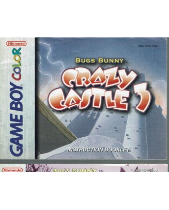 Libretto GAME Boy Color Bugs Bunny crazy castle 3 ENG ITA no BOX no gioco B15