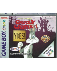 Libretto GAME Boy Color Bugs Bunny crazy castle 4 ENG ITA no BOX no gioco B15