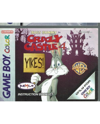 Libretto GAME Boy Color Bugs Bunny crazy castle 4 ENG ITA no BOX no gioco B15