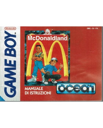 Libretto GAME Boy Color Mc Donaldland ITA no BOX no gioco B15
