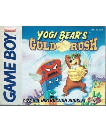 Libretto GAME Boy Color Yogi Bear's gold rush ENG no BOX no gioco B15