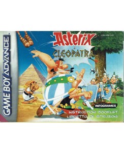 Libretto GAME Boy Advance Astericx Cleopatra ITA no BOX no gioco B15