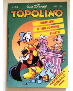 Topolino n.1742 * 16 aprile 1989 * Walt Disney - Mondadori