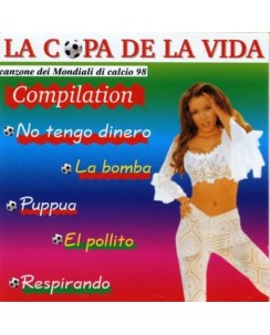 CD La Copa De La Vida Mondiali calcio '98 13 tracce MoreRecords B40