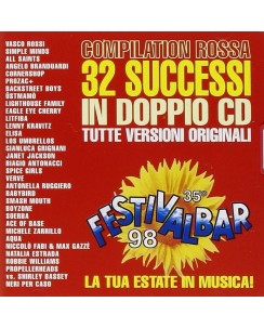 CD Festivalbar 98 Compilation Rossa 2 CD 32 tracce EMI B40