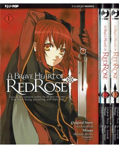 A Brave Heart of Red Rose 1/3 SERIE completa di Sunao ed. JPop SC09