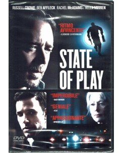 DVD STATE OF PLAY con Ben Affleck Russell Crowe ITA usato B19
