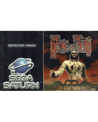 Libretto Sega Saturn the House of the Dead ITA no BOX no gioco B15