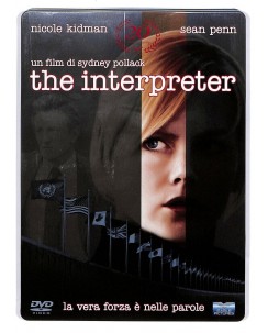 DVD The Interpreter con Nicole Kidman Sean Penn Steelbook ITA usato B17