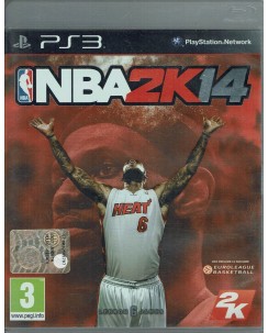 Videogioco Playstation 3 2k sports NBA 2K14 PS3 ita usato libretto 3+ B16