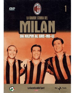 DVD la grande storia del MILAN 1  da KILPIN GRE-NO-LI ITA usato editoriale B37