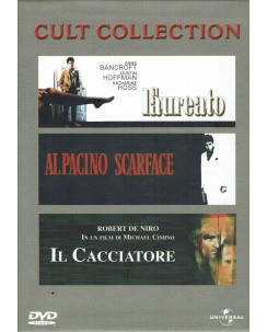 DVD CULT COLLECTION COFANETTO 3 DVD LAUREATO SCARFACE CACCIATORE ITA usato B11