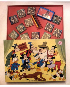 Walt Disney's Carousel * TIMBRI IN LEGNO VINTAGE ANNI '80 * MultiPrint Art348bis
