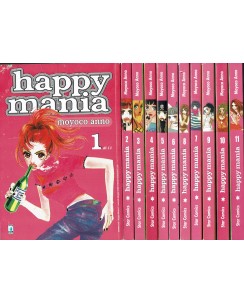 Happy Mania 1/11 serie COMPLETA di Moyoco Anno Sugar Rune ed. Star Comics